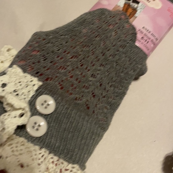 Boot Cuff SOCKS Crochet Lace Boot Topper Detail Lot of 3 Knee high gift - Picture 5 of 7